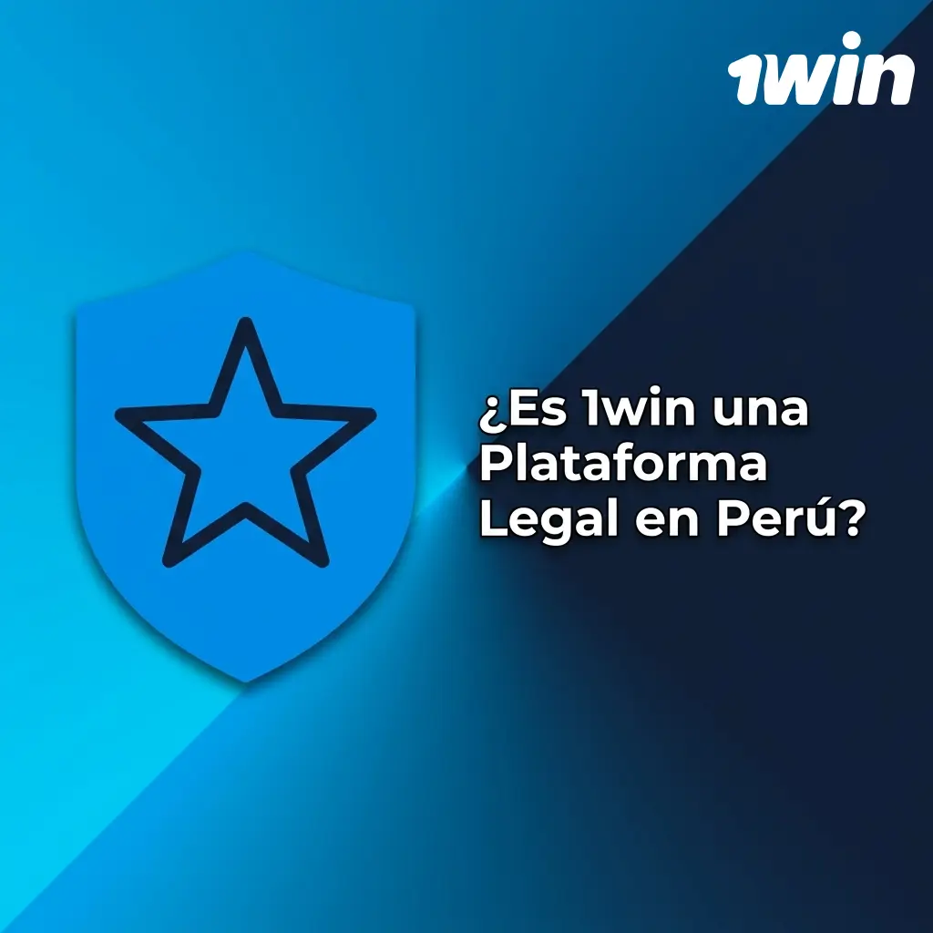 Logotipo de 1win con fondo relacionado a apuestas deportivas y casino online legal en Perú