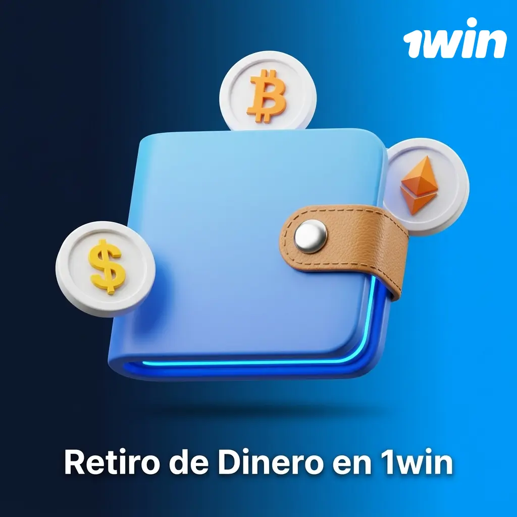 Proceso de retiro de dinero en la plataforma 1win, mostrando opciones de pago disponibles para usuarios