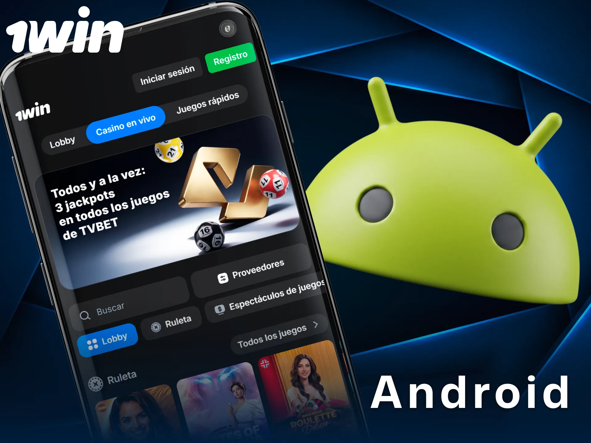 Descarga la app de 1win para Android y comienza a apostar.