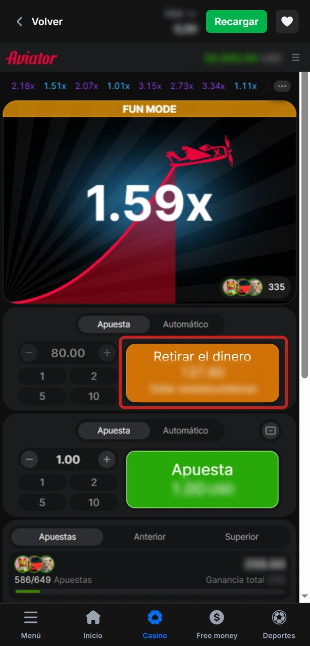 Cobra a tiempo tus ganancias acumuladas en el emocionante juego Aviator 1win.
