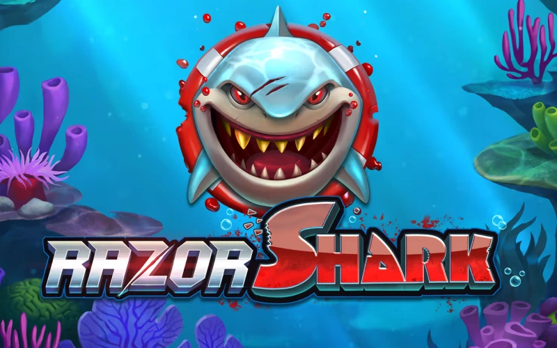 Explora el fondo marino en la tragamonedas Razor Shark de 1win.