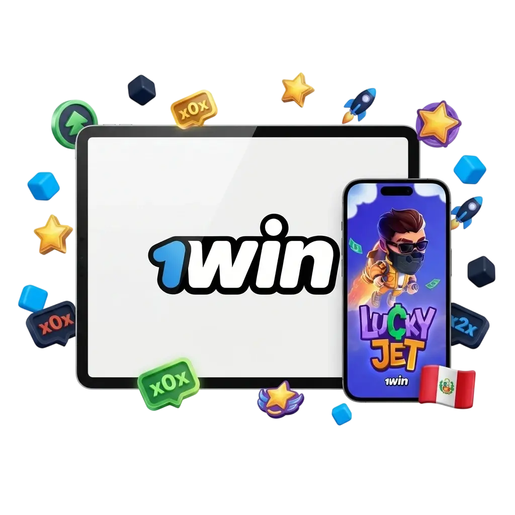 Lucky Joe despegando en Lucky Jet de 1win, juego crash con RTP 97% disponible en Perú con dinero real o demo